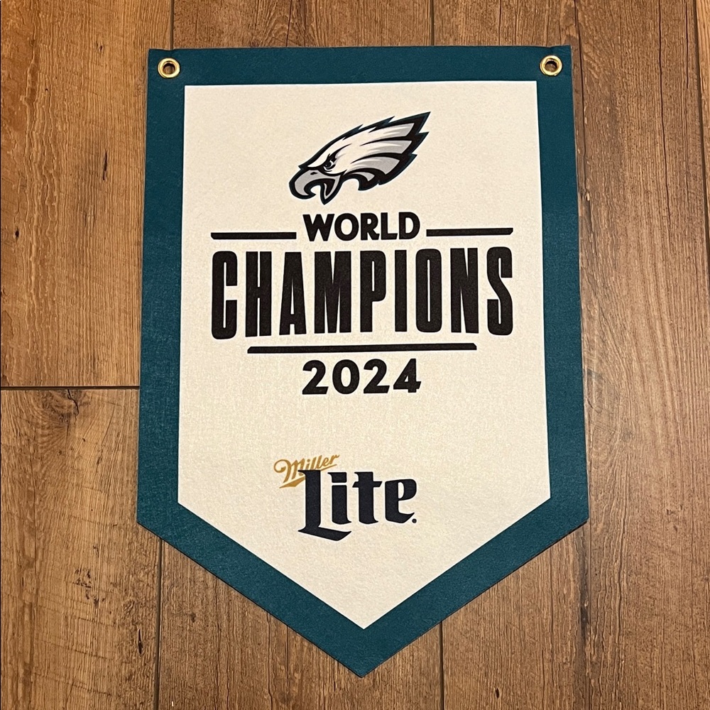 Philadelphia Eagles Home Opener 2024 World Champions Super Bowl Banner